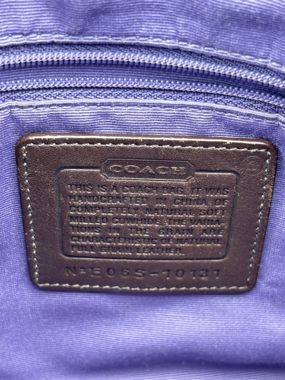 Coach E06S-10131 Chelsea Brown Pebbled Leather Hobo Shoulder Handbag - Picture 14 of 14